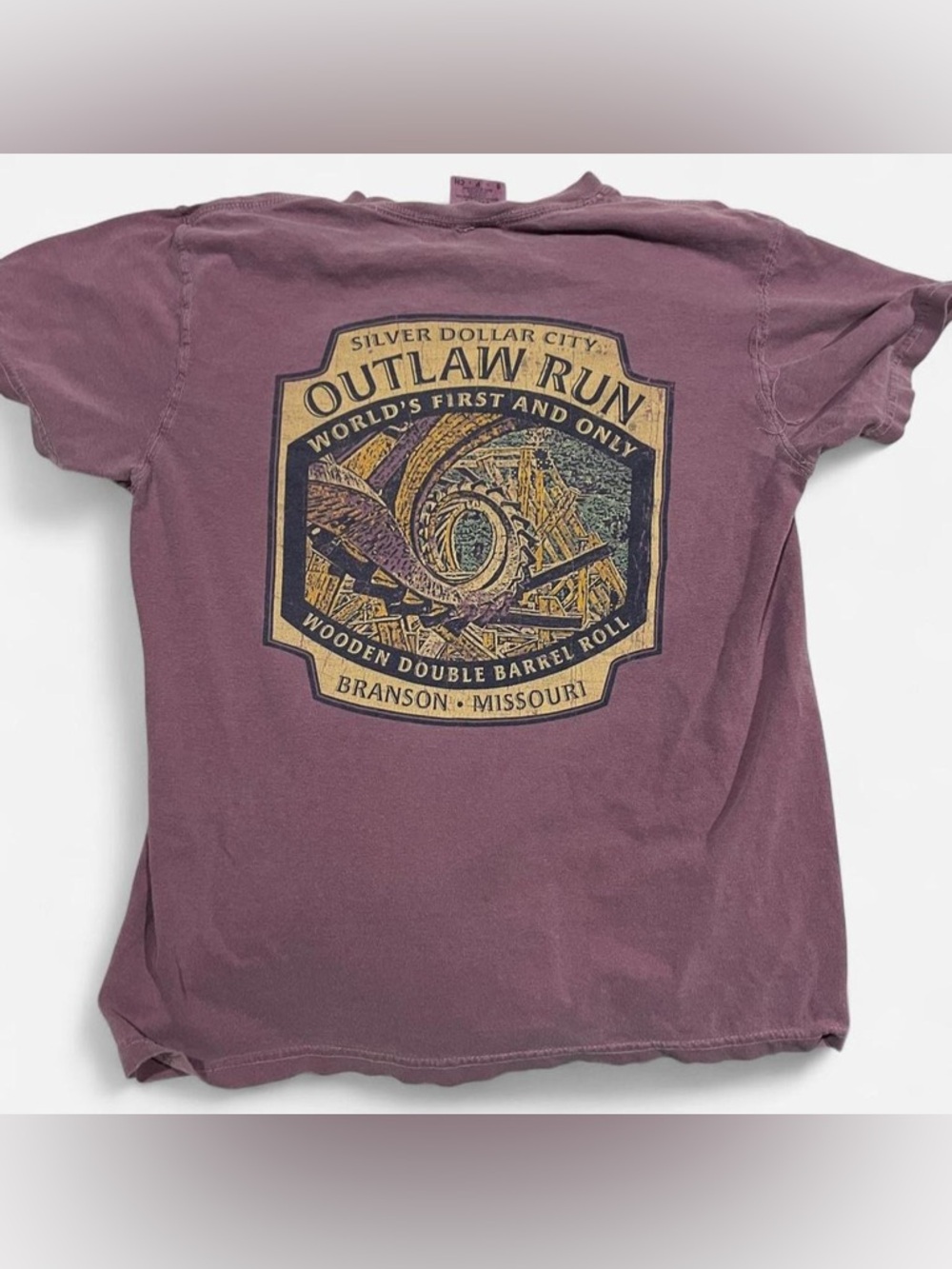 Comfort Colors Silver Dollar City “Outlaw Run” Graphic Tee - Mauve